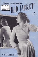 crochet knitting pattern bedjacket
