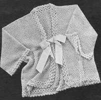 bedjacket crochet pattern