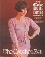 vintage ladies drss jacket crochet pattern 1960s lister n2107