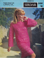 crochet dress pattern 1960s