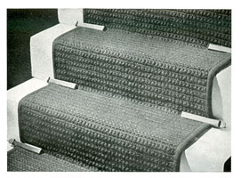 crochet stair carpet pattern