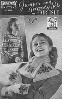 Bestway knitting pattern 101 1940s booklet jumper and accessories 1940s knitting pattern