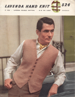 Great vintage man's waistcoat knitting pattern
