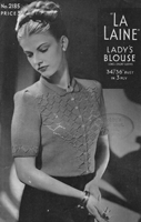 bairnswear ladies knitting pattern froim 1940s for jumper coat