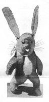 vintage knitting pattern for toy rabbit 1930s