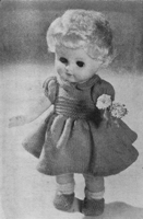 vintage doll knitting pattern for dress