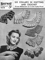 vintage collars in knitting and crochet 1930s