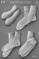 vintage ladies tennis socks 1940s
