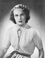 vintage ladies bolero knitting pattern from 1940s