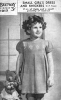 bestway dress knitting pattern from 1940s