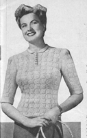 jumper knitting pattern from 1950