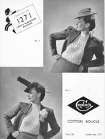 copley knitting pattern 1940s