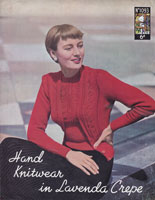 Great vintage ladies twin set knitting pattern