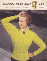 Great vintage ladies cardigan knitting pattern