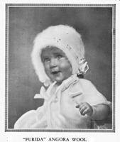 vintage baby bonnet knitting pattern from 1920s