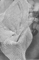 baby shawl knitting pattern 1940s