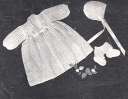 baby matinee set knitting pattern 1940