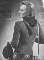 ARP jacket knitting pattern from second world war 1940s