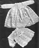 dorothy dress set knitting pattern from 1949