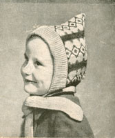 fair isle pixie bonnet patterns