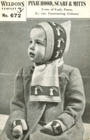 vintage pixie hood knitting patterns