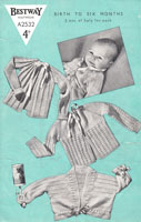 vintage knitting pattern for matinee jackets coats  