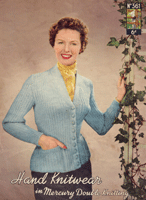 Great vintage knitting pattern for ladies cardigan