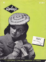 vintage ladies fair isle glove and mittens knitting pattern 1940s