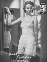 vintage ladies vest and knickers underwear pantie pantees knitting pattern from 1930s