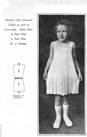 vintage girls petticoat set knitting pattern 10-12 years
