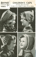 vintage child hat knitting pattern