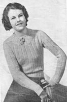 vintage ladies jumper knittiong pattern from 1935