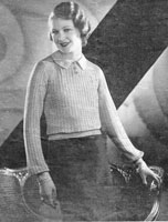 vintage ladies knitting pattern from 1935
