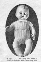 vintage baby doll underwear 1950s knitting pattern