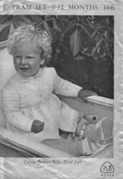 vintage baby knitting pattern baby coat 1940s
