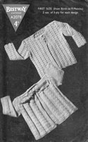 vintage baby matinee knitting patterns from 1940s