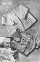 vintage 1940s babies knitting pattern for cardigans