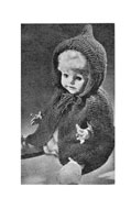 vintage girl doll knitting pattern 14 inches pedigree cape