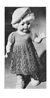 little princess pedigree doll 14 inches dress knitting pattern1950s