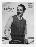 mens vintage pullover knitting pattern vintage 1940s