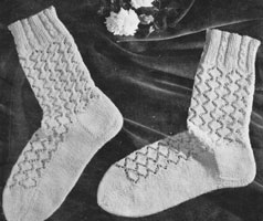 vintage bedsock knitting pattern 117 bestway