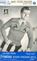 vintage reindeer christmas jumper for men