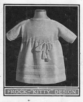 babydress knititng pattern from 1920s Book
