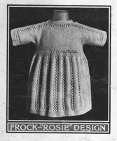 baby dress knitting pattern rosie 1920s