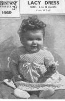 baby dress knitting pattern 1930s