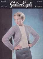 vintage ladiers twinset in angora knitting pattern 1940s