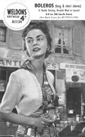 ladies bolero knititng pattern form 1950s