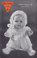 vintage baby doll knitting pattern 1940s