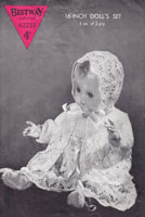 vintage bestway lcy doll knitting pattern for baby doll 1940s