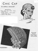 ladies bed cap sleeping bonnet 1930s 